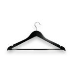 Black Wooden Hanger with Bottom