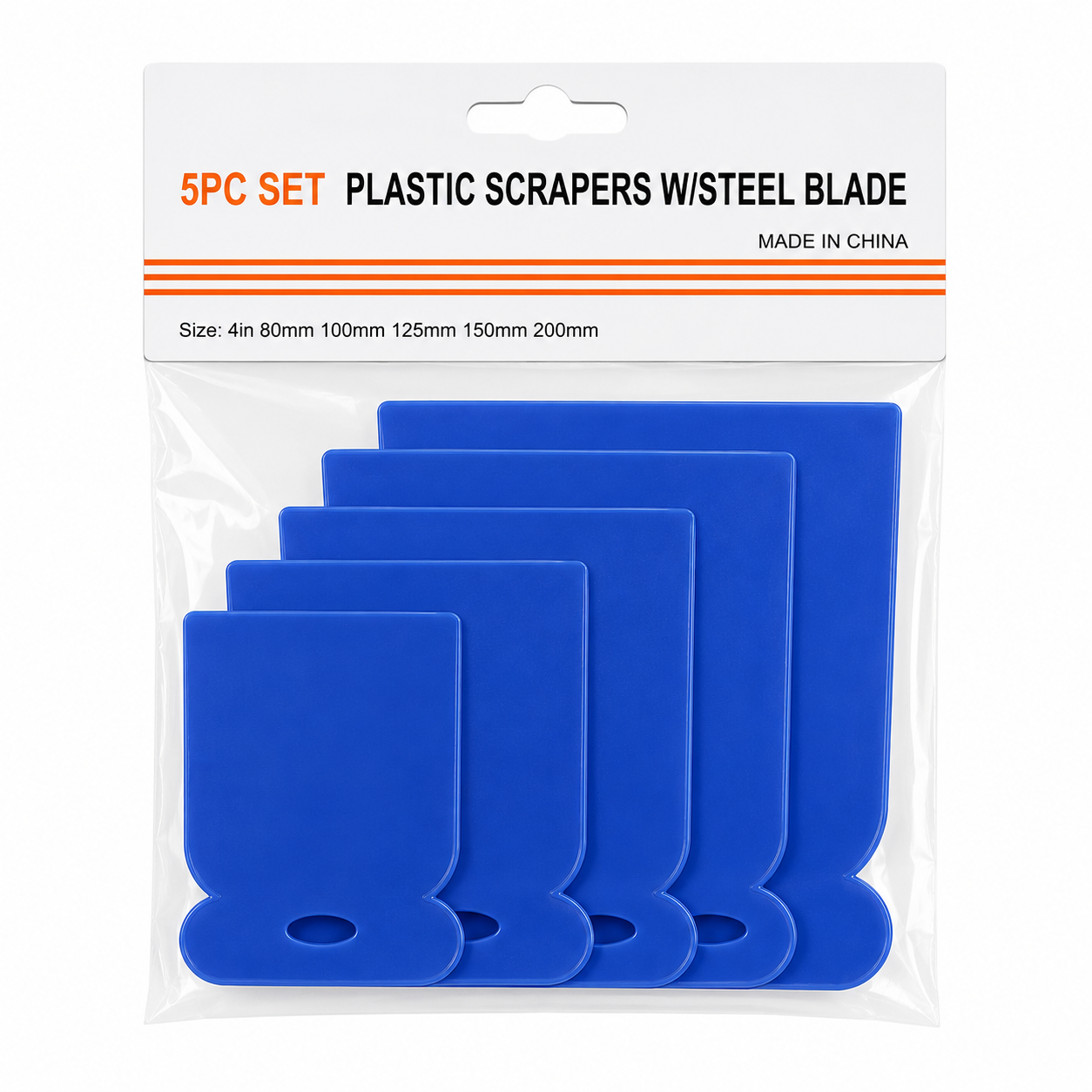 5 Piece Plastic Scraper Set