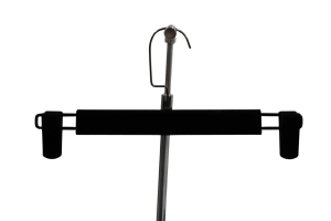 Alcantara Black Hanger With Clips