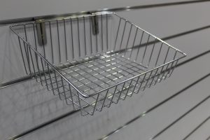 Angled Slatwall Wire Basket
