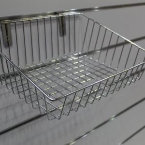 Angled Slatwall Wire Basket