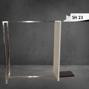 Chrome Clothing Display Rack – Dual Base