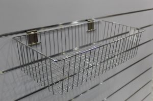 Deep Slatwall Wire Basket