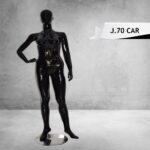 Full Body Female Mannequin Glossy Black Color