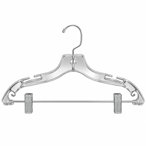 Plastic Hanger with Clips