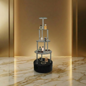 Glass Layer Display Stand with Acrylic (Black)