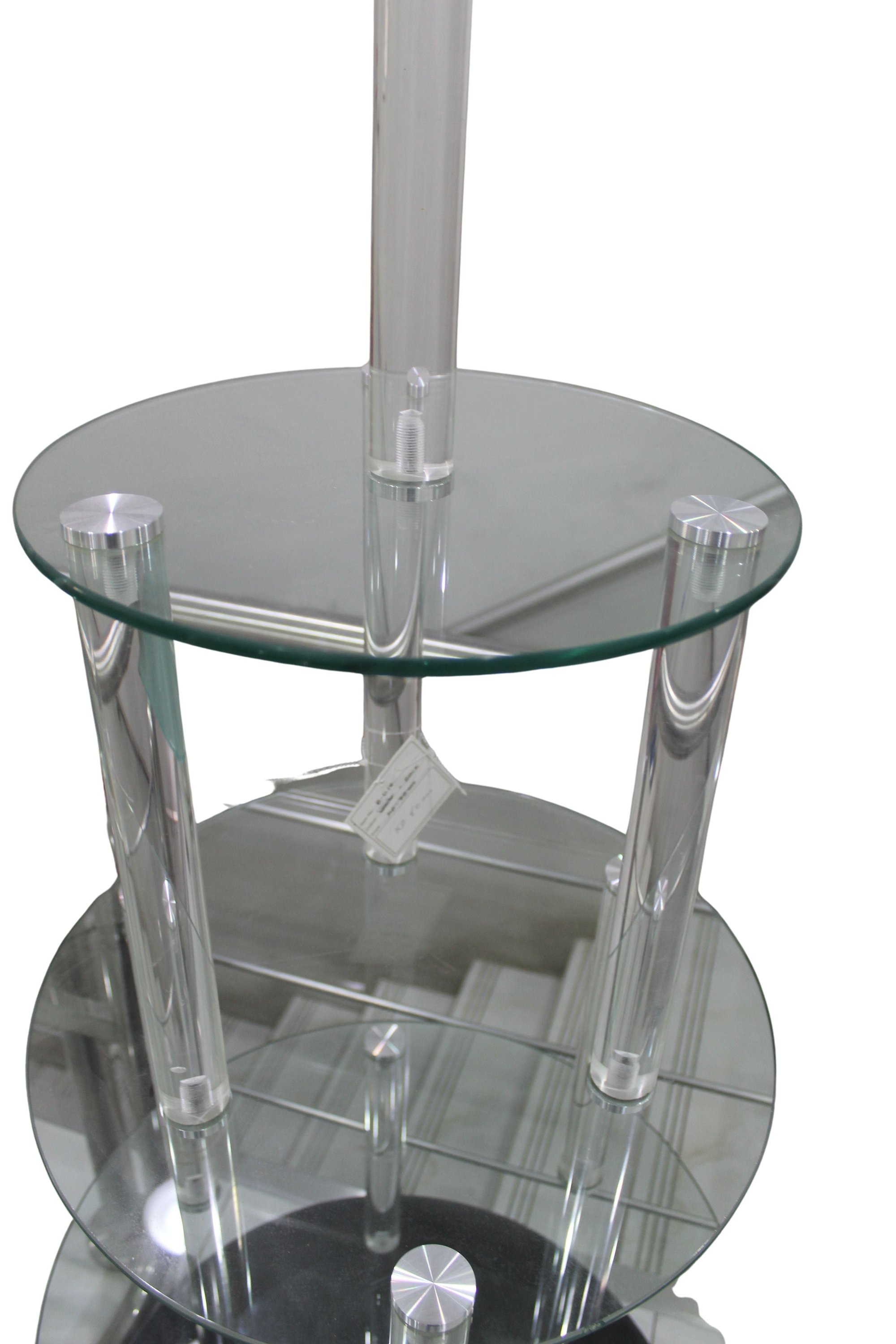 Glass Layer Display Stand with Acrylic (Black) - Image 4