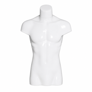 Half Body Male Mannequin W/O Arms