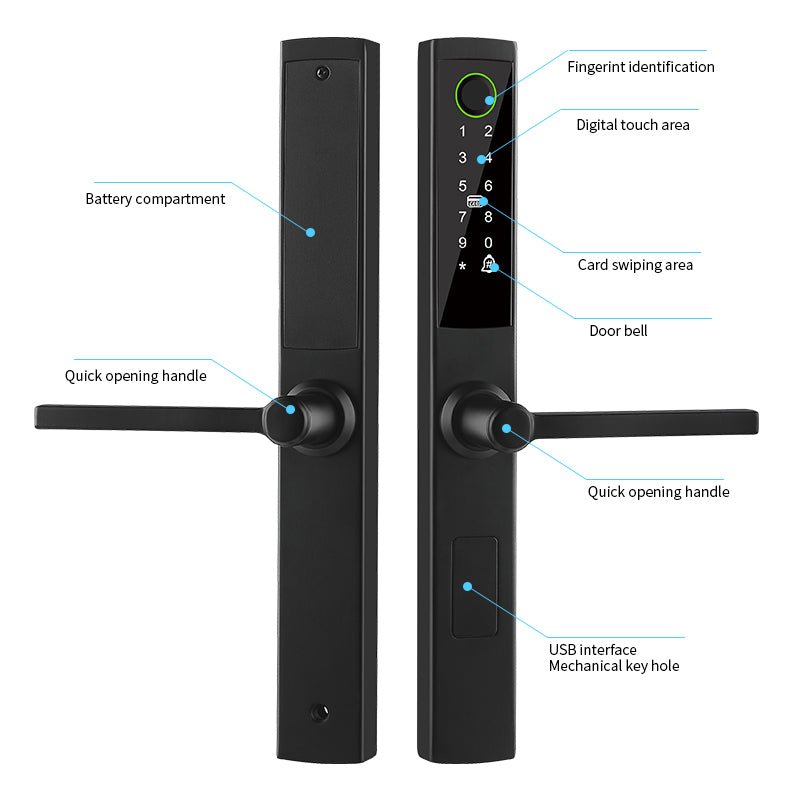 Light Profile Smart Lock (Aluminum Door) - Image 3