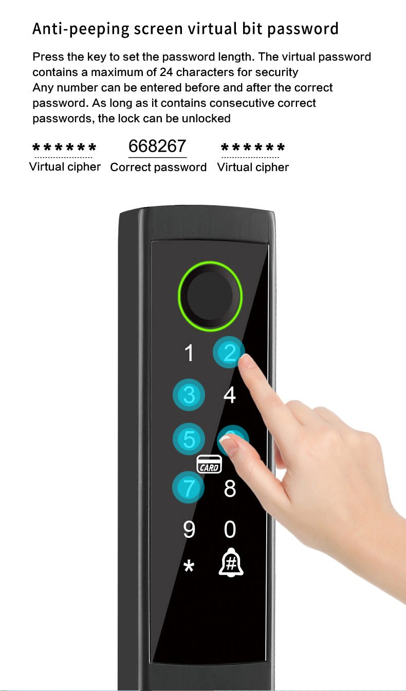 Light Profile Smart Lock (Aluminum Door) - Image 8