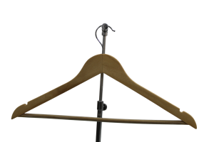 Wooden Hanger with Bottom