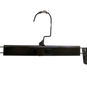 Plastic Black Chrome Hanger With Clips