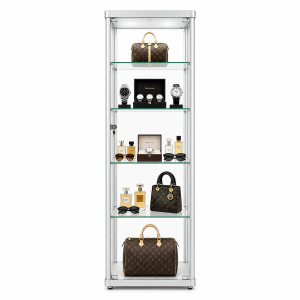 Silver Display Cabinet Tall