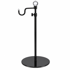 Black Hand Bag Display Stand Crystal Top