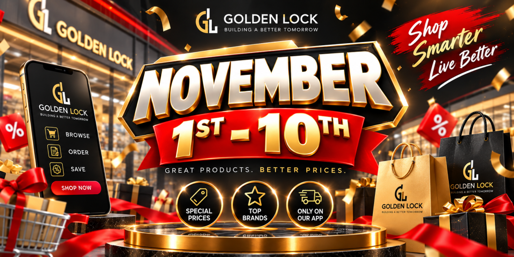 Golden Lock November Sale Banner