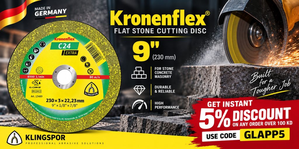 Kronenflex Stone Cutting Disc Advertisement